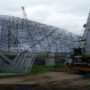 Structure de toit en ossature spatiale, usine de structures en acier de Chine, conception moderne de hangar de stockage métallique pour parking, jardin, stockage de charbon et centrale électrique - Product Image 2