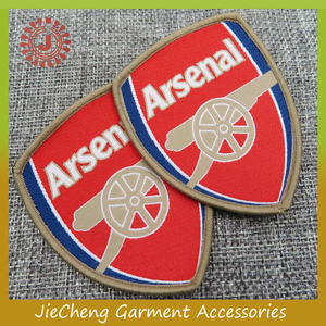 Personnalisé overlock avec fer sur le support tissé école nom badge patch Nigerial - Product Image 1