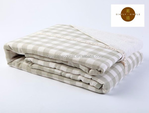 Manta de algodón 100% orgánica de color natural - Product Image 5
