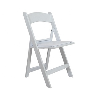 حفل زفاف استخدام الأبيض المصارع كرسي مقعد راتنج قابل للطي - Product Image 2