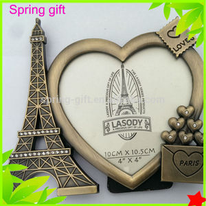 de metal marco de fotos de regalo de color antiguo europa francés de recuerdos - Product Image 1