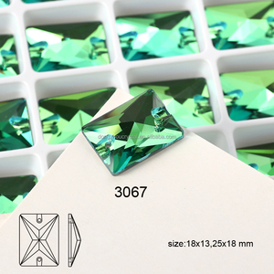 أحجار الراين الزجاجية المسطحة على شكل مستطيلة من dongzho خياطة على الكريستال بالجملة الخرز إكسسوارات الخياطة ديي الملابس - Product Image 4