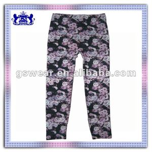 La fleur 2012 <span class=keywords><strong>a</strong></span> imprimé les guêtres sexy sans <span class=keywords><strong>couture</strong></span> de collants de filles avec la brosse à l'intérieur - Product Image 1