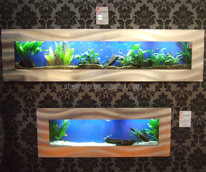 Kunstmatige Wandmontage <span class=keywords><strong>Aquarium</strong></span> <span class=keywords><strong>Aquarium</strong></span> In Roestvrij Staal En Gehard Glas - Product Image 5