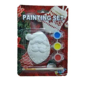 Diy X'mas santa claus forme en céramique diy ensemble de peinture enfant <span class=keywords><strong>dessin</strong></span> ensemble - Product Image 1