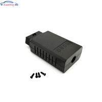 Boîtier de connecteur OBD femelle OBD2, adaptateur de 16 broches, prise avec/sans trou