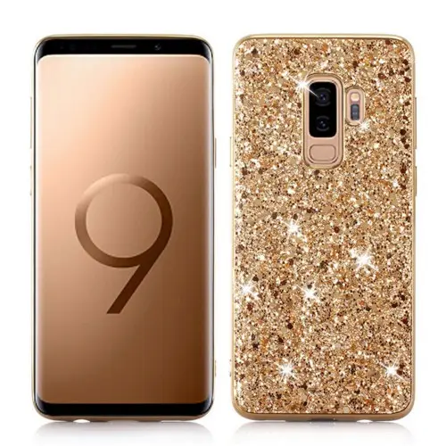 Phone Case for Samsung Galaxy S9 Plus Case Silicon Bling Glitter Crystal Sequins Soft TPU Cover Fundas for Samsung S8 S9 Plus