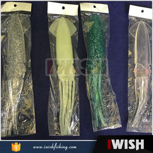 Trolling de 9 pulgadas con tubo de plástico en pesca de calamar hecho a mano del rey señuelos - Product Image 2