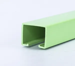 YOBEST 2021 hot sale green UPVC/ABS c channel plastic profile for building dec