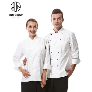 Restaurant White Short Sleeve Chef Jacket Clothes Bar Kitchen Uniform Cool Vent Chef Shirt With Custom Logo