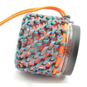 Nouvelle pochette pour équipement en paracorde / Porte-bouteille, demi-attaches en paracorde, enveloppe de bouteille pour la survie - Product Image 4