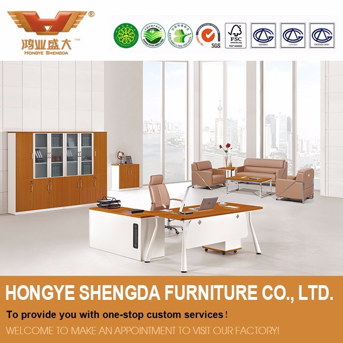 Bureau de direction table avec table d'appoint