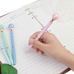 Bút Thời Trang Khuyến Mại Quà Tặng Cho Lady Girl Pearl Trên Đầu Bút Với Logo Tùy Chỉnh - Product Image 4