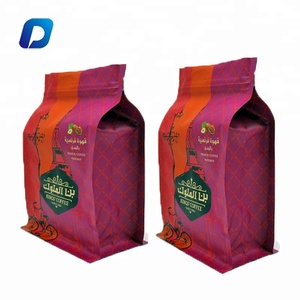 Sacchetti Doypack Richiudibili con Ziplock, Fondo Piatto e Soffietto <span class=keywords><strong>Laterale</strong></span>, in Alluminio Laminato, da 5 Libbre, con Valvola, per Caffè e Bevande - Product Image 2
