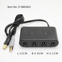 Adaptador para Wii U de 4 Puertos para Gamecube, Adaptador para Controlador NGC para Nintendo Wii U/Switch/PC, Adaptador para Controlador USB