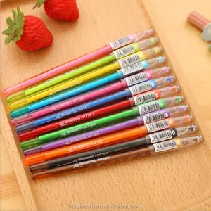 办公室和学校彩色钻石中性笔塑料笔促销多色凝胶墨水笔