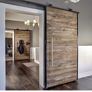 <span class=keywords><strong>Porte</strong></span> coulissante de balcon isolé blanc, panneaux élégants en bois, de grande taille, <span class=keywords><strong>porte</strong></span> de grange, en <span class=keywords><strong>miroir</strong></span> - Product Image 1