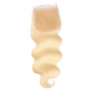 Capelli Instock 130% densità del corpo onda 5x5 613 di chiusura in pizzo # capelli umani biondi chiusura capelli capelli brasiliani - Product Image 2