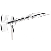 Antenne extérieure HDTV UHF Xinxidi longue portée 2272 mm, 24 éléments, 18 dBi, antenne Yagi TV extérieure, modèle n° HD-2040E