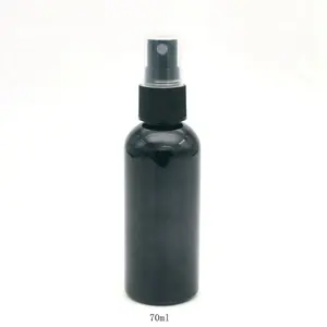 काले प्लास्टिक पीईटी बोतलों 30ml 70ml 100ml 150 ml 200ml 250ml 300ml 500ml कॉस्मेटिक पैकेजिंग स्प्रेयर शैम्पू लोशन पंप बोतल