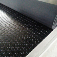 Low-Dot Stud Gummi boden matte Rolle EPDM Kunststoff material für Gym Van Warehouse Werkstatt & Garage Anwendung