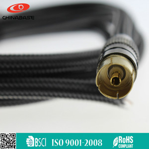RF <span class=keywords><strong>TV</strong></span> Numérique Terrestre <span class=keywords><strong>Fiche</strong></span> Vers <span class=keywords><strong>Fiche</strong></span> Blanc <span class=keywords><strong>Antenne</strong></span> Cordon câble Avec Coupleur 10 m - Product Image 1