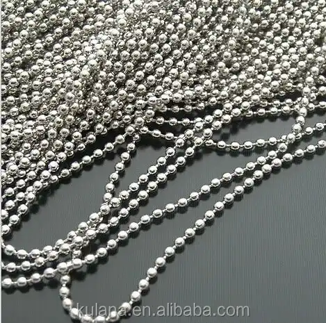 2.4mm thickness stainless steel ball chain