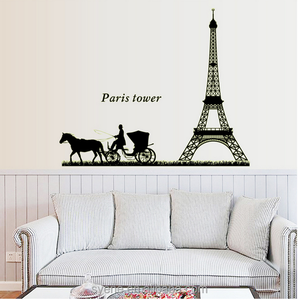 Pegatina 3d que brilla en la oscuridad, decoración de pared de la Torre Eiffel de París, decoración grande que brilla en la oscuridad, papel para habitación - Product Image 5