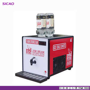 Cold Shot Machine Bar Use 2 Bottle 1Tap Brandy VodkaTequila <strong>Whisky</strong> -10&deg;C -20&deg;C Cold Shot Liquor Chiller