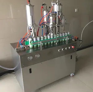 Semi Automatic Aerosol Filling Machine for Body Sprays Perfume Deodorant
