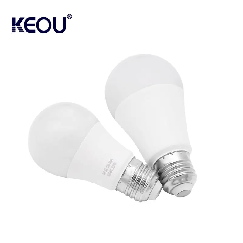 KEOU PC e14 b22 3000K 4000K 6500K 9watt energy saving indoor lamp e27 9w led bulb lights