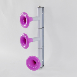 Hot Sale Pink Wall Mounted Trumpet Design 3 Overdoor <b>Hooks</b> - Product Image 1