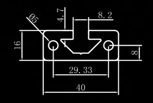 Nhôm hồ sơ cho floor/nhôm hồ sơ fly màn hình/nhôm hồ sơ cho thủy tinh sửa chữa - Product Image 5
