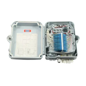 FTTH Cajas Nap 1x24 Polo Mount ไฟเบอร์ออปติกการสิ้นสุดกล่อง 24 พอร์ตกลางแจ้ง Caja