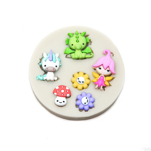 Fairy Unicorn <strong>Mushroom</strong> Sun Flower Cake Silicone <strong>Mold</strong> Candy Grumpaste Jelly Mould Fondant Cake <strong>Mold</strong> - Product Image 2
