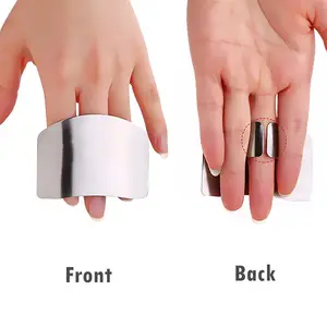 Smart Kitchen Accessories Stainless Steel Cutting Finger Hand Guard Protector Slice Shield New Design Kitchen Cooking Tool