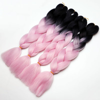 Extensions de Cheveux Synthétiques à Tresser de Haute Qualité, Vente en Gros, Ombrées, Matériau Brut pour Crochets, Tresses Jumbo, Cheveux à Tresser Yaki