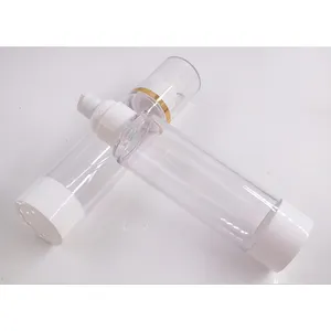 恒健120毫升4盎司透明无气泵瓶易于携带化妆品护肤霜乳液瓶
