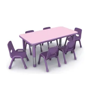 Ensemble de table et chaise d'école pour enfants, à réglage en hauteur, de haute qualité, prix vente en gros,