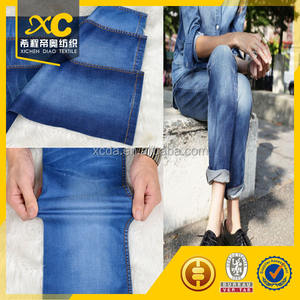 Suavizar 98% algodón 2% spandex tela de mezclilla de construcción para relajado pantalones vaqueros rectos - Product Image 4