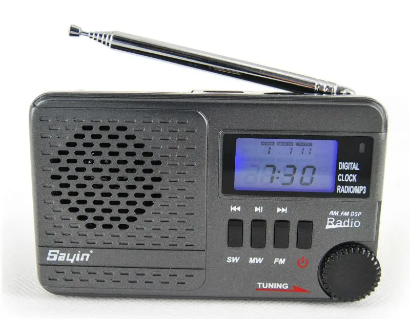 SY-1192 Hot Sale FM/MW/SW NEW MP3 Radio With High sensitivity Antenna Alarm Clock Back Light