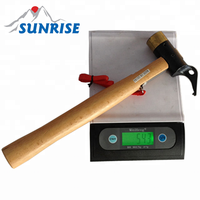 83033-H-2 # Martillo de cobre con mango de madera Uso industrial al aire libre Clavijas de bronce para tienda OEM Martillo de mazo de garra de fundición