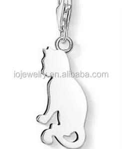 Cute little cat charms with very good hand mirror polishing