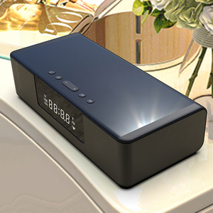 New Super Bass Không Dây Sạc 10W Bluetooth Loa Soundbar Âm Nhạc Hộp Với Đồng Hồ Báo Thức Và Hiển Thị LED - Product Image 5