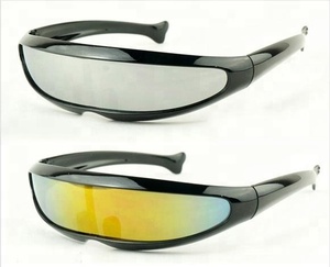 Lunettes de soleil originales 80s, protection solaire, en forme de queue de poisson, pour la fête, nouveauté 2017 - Product Image 3
