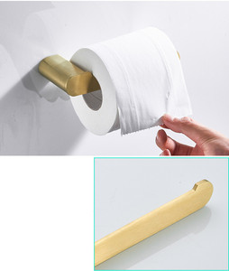 Oro spazzolato <span class=keywords><strong>Porta</strong></span> <span class=keywords><strong>Carta</strong></span> <span class=keywords><strong>Igienica</strong></span> Bagno <span class=keywords><strong>Porta</strong></span> Rotolo di <span class=keywords><strong>Carta</strong></span> - Product Image 5