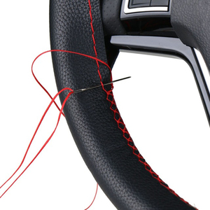 <span class=keywords><strong>PU</strong></span> BRICOLAGE couture à la main couverture de volant pour voiture - Product Image 5