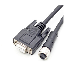 Industrial Waterproof M12 a Coding Male Female 8pin M12 <strong>Circular</strong> <strong>Connector</strong> <strong>to</strong> <strong>Rs232</strong> <strong>Connector</strong> <strong>Cable</strong> - Product Image 2
