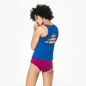 Tankini sportivo blu scuro per le donne Costume da bagno Costume da bagno sportivo Costume da bagno competitivo costumi da bagno - Product Image 5