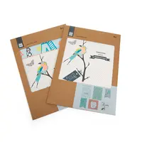Offre Spéciale Impression Personnalisée Mini Enveloppe de Papier Kraft Brun Avec Fenêtre Pour Cadeau
